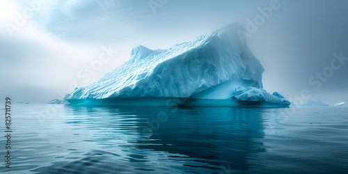 "Majestic Iceberg: Nature's Frozen Sculpture | Arctic Serenity