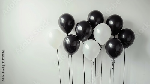  Balloon-Filled Wonderland with Elegant Circular Party D  cor  White Background Balloon Display with Decorative Border Accents   Circular Border of Balloons and Bushes Framing Text Space  colorful hd 