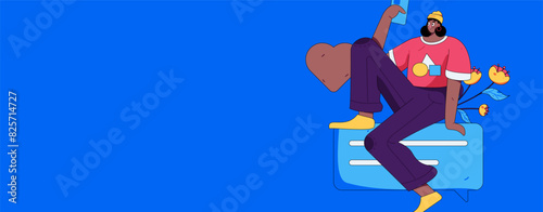 3.12 International Women's Day professional women flat character vector concept operation hand drawn illustration
