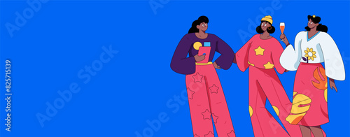 3.12 International Women's Day professional women flat character vector concept operation hand drawn illustration

