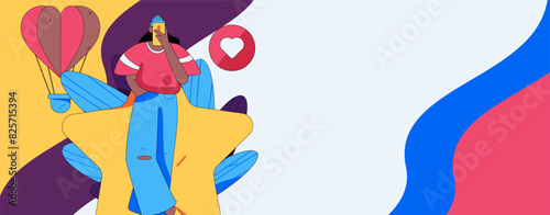 3.12 International Women's Day professional women flat character vector concept operation hand drawn illustration
