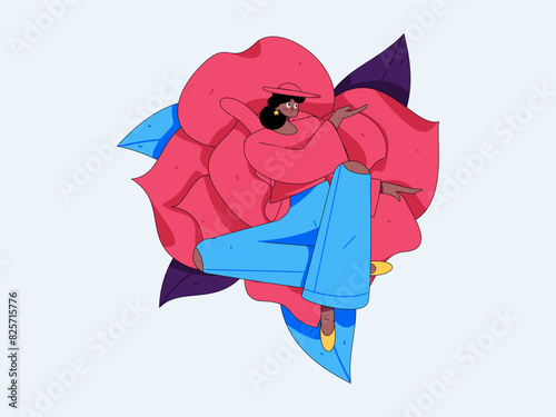 3.12 International Women's Day professional women flat character vector concept operation hand drawn illustration
