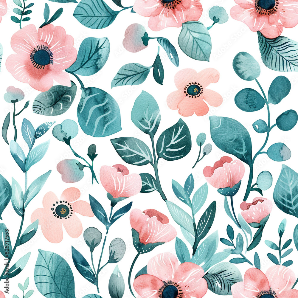 Seamless The Watercolor Style Light Patterns Floral