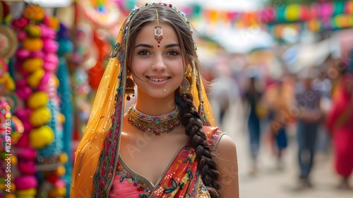 A vibrant street festival with cultural performances and food stalls from around the world, showcasing global diversity. List of Art Media Photograph inspired by Spring magazine