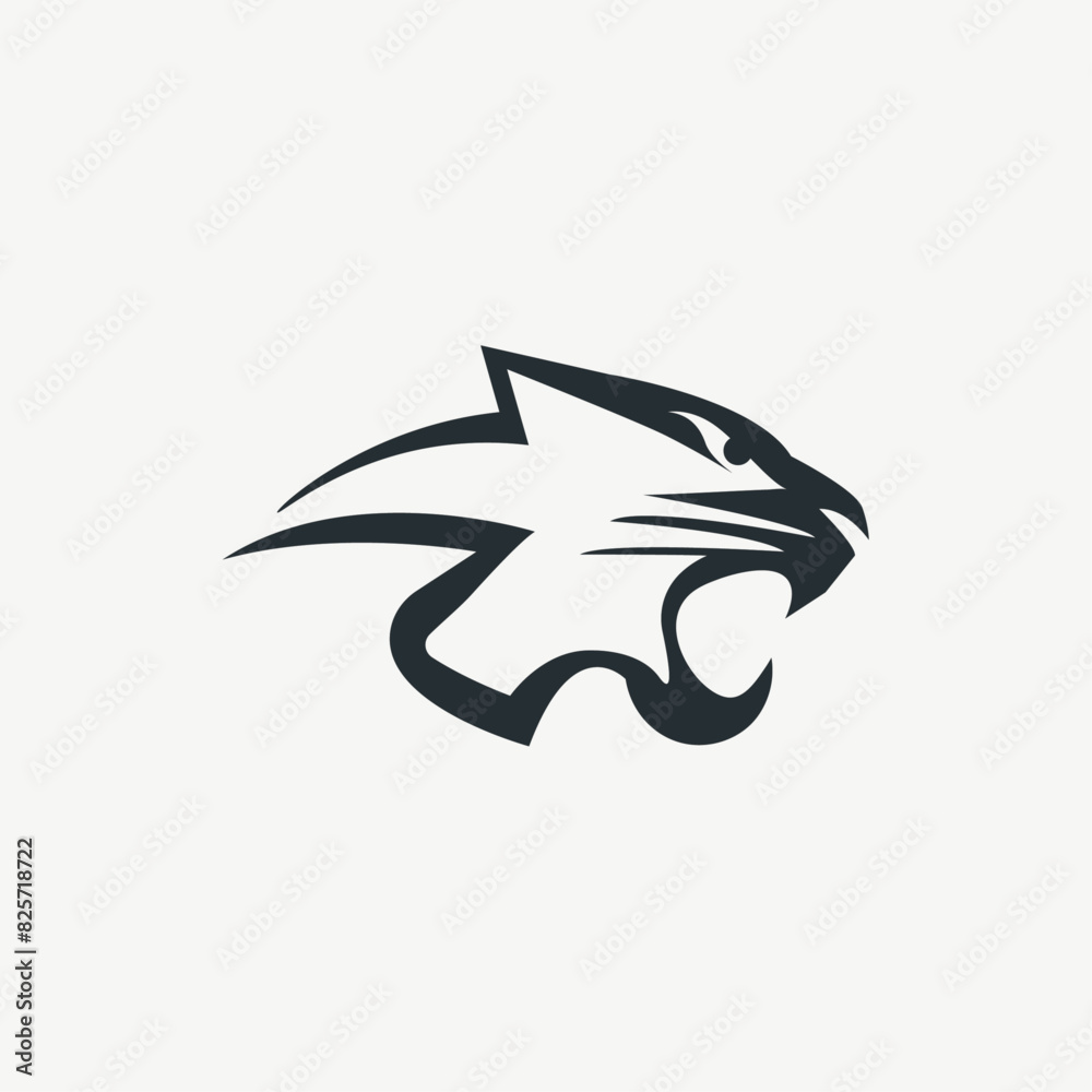 Minimalist Modern Panther Logo Icon Vector Minimalist Modern Panther Logo Icon Vector