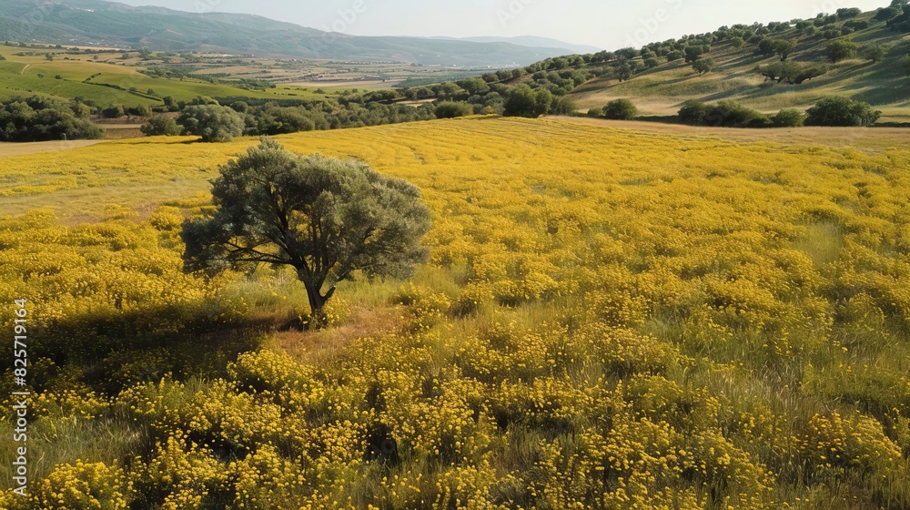 Fototapeta premium Cempasuchil field, Campo de cempasúchil