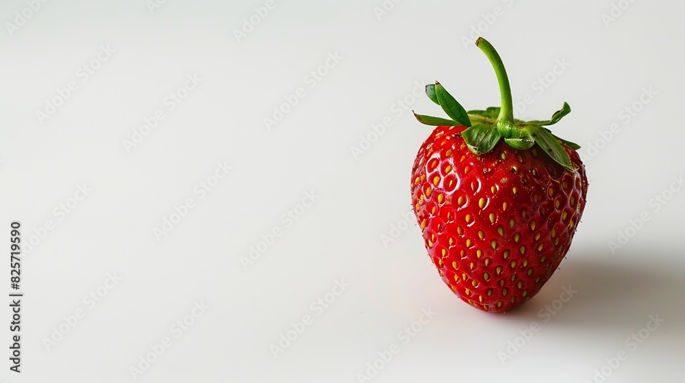 Red berry strawberry isolated on white background : Generative AI Red berry strawberry isolated on white background : Generative AI
