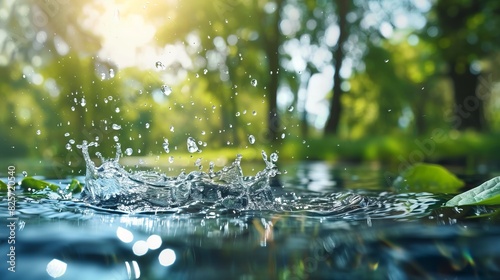 Wallpaper Mural world water monitoring day background concept. copy space Torontodigital.ca