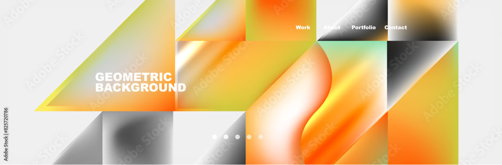 Minimal geometric web site page template design. Vector Illustration For Wallpaper, Banner, Background, Card, Book Illustration, landing page Minimal geometric web site page template design. Vector Illustration For Wallpaper, Banner, Background, Card, Book Illustration, landing page