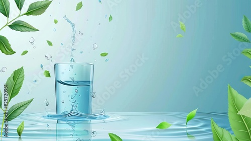 world water monitoring day background concept. copy space photo