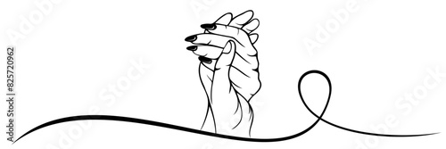 holding hands romantically
