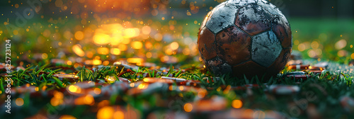 the grass on the ground,
Virtual Sports Betting on Soccer Using Smartphone photo