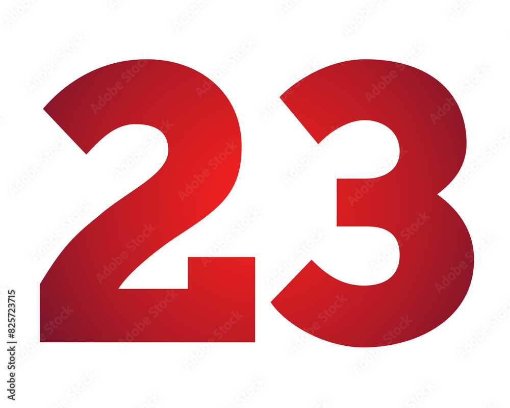 23 number sign symbol Red gradient color illustration on transparent background 23 number sign symbol Red gradient color illustration on transparent background