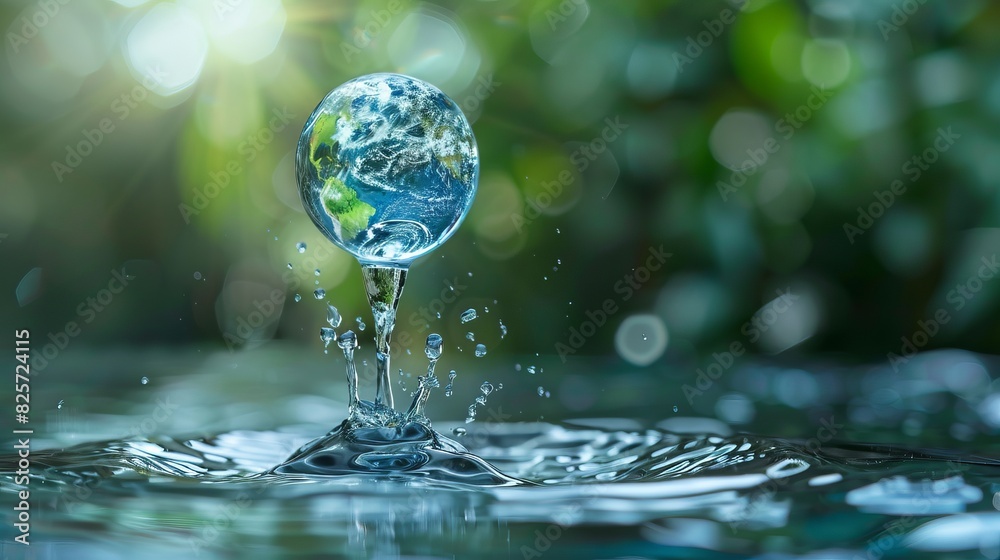 custom made wallpaper toronto digitalworld water monitoring day background concept. copy space