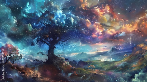 Surreal abstract background with dreamlike elements and surreal landscapes, inviting viewers to explore the imagination