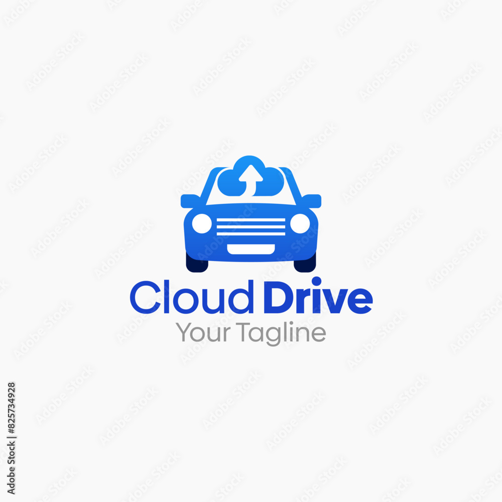 Illustration Vector Graphic Logo of Cloud Drive. Merging Concepts of a Cloud and Car Shape. Good for business, startup, company logo Illustration Vector Graphic Logo of Cloud Drive. Merging Concepts of a Cloud and Car Shape. Good for business, startup, company logo