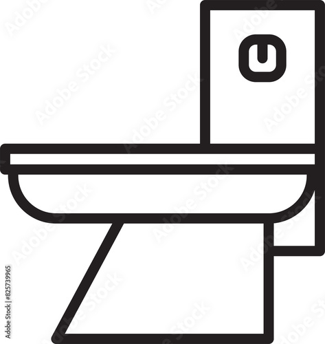 Toilet Bowl Line Icon

