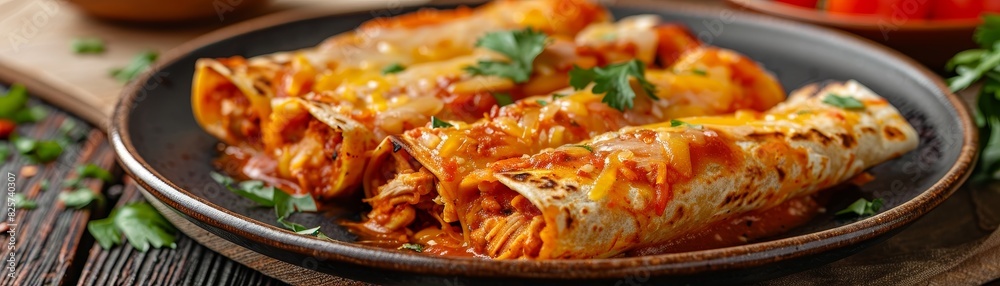 Entomatadas. Also known as Enjitomatadas, a typical dish of Mexican cuisine prepared with corn tortilla Entomatadas. Also known as Enjitomatadas, a typical dish of Mexican cuisine prepared with corn tortilla