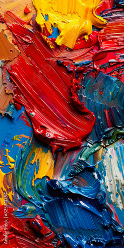 Texture Abstract Artistic Background Multicolored Oil Paints Created Using Artificial Intelligence