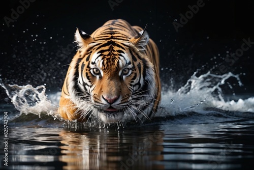 tiger in water