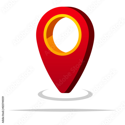 Map pointer marker vector isolated illustration