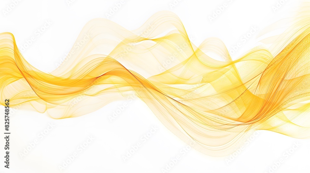 abstract modern yellow lines background vector illustration.