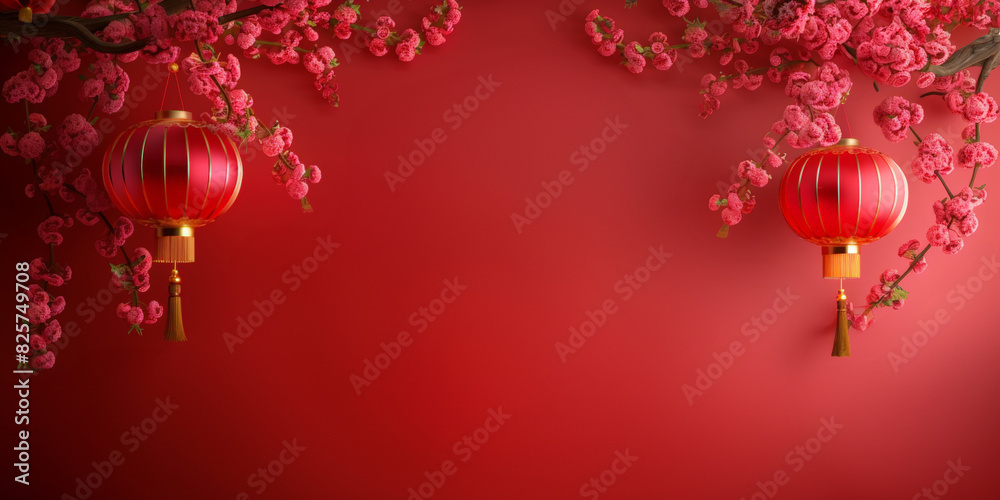 Traditional holiday background in Asian style. Chinese Mid-Autumn Festival, Happy New Year. spring festival Asian decor for lunar new year Traditional holiday background in Asian style. Chinese Mid-Autumn Festival, Happy New Year. spring festival Asian decor for lunar new year