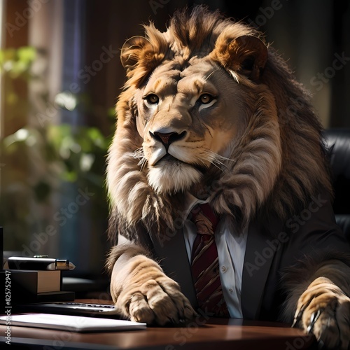 Lion CEO company. Business suite.