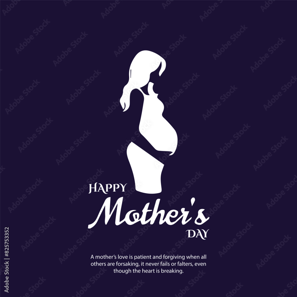 Vector social media poster template design for mother's day celebration Vector social media poster template design for mother's day celebration