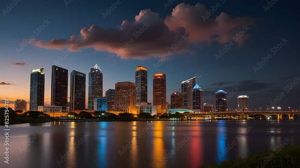 Tampa Florida Skyline.generative.ai