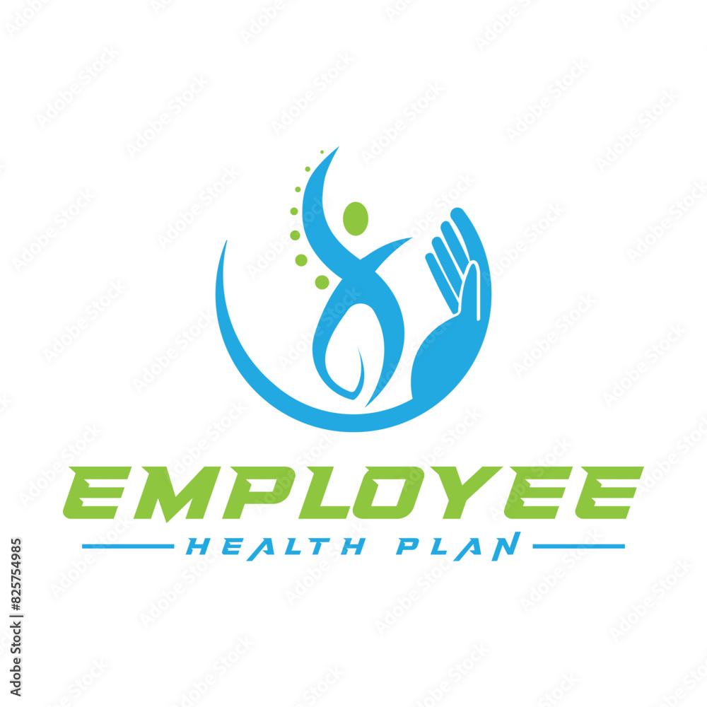 Fototapeta premium EH Employee Health Care logo Design , Vector Design 