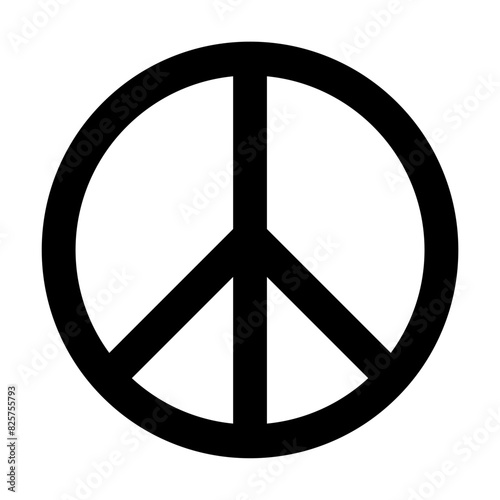 Peace sign icon vectorfor graphic design, logo, web site, social media, mobile app, ui illustration photo