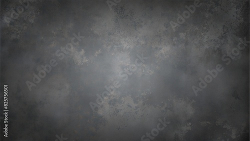 black background vector illustration with vintage distressed grunge texture and dark gray charcoal color paint