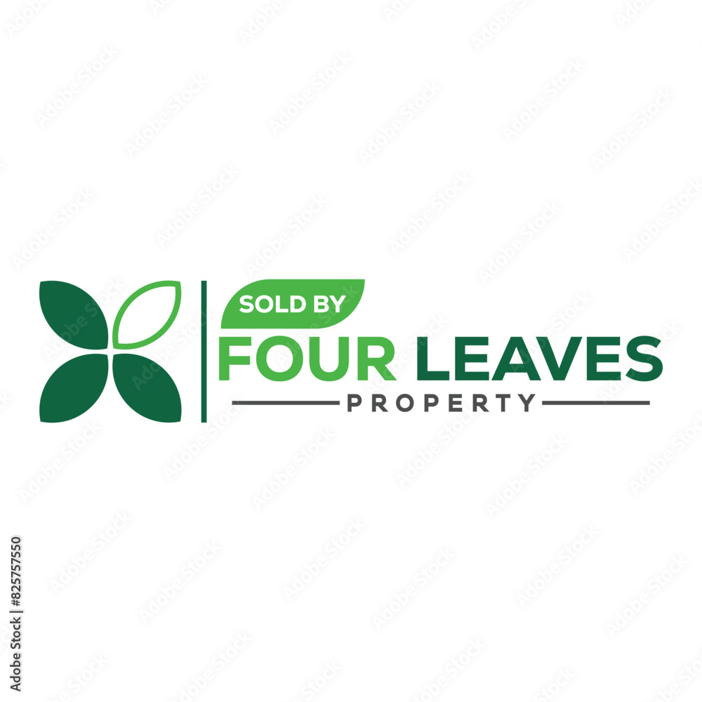 Four leaves Logo Design , Vector design Four leaves Logo Design , Vector design