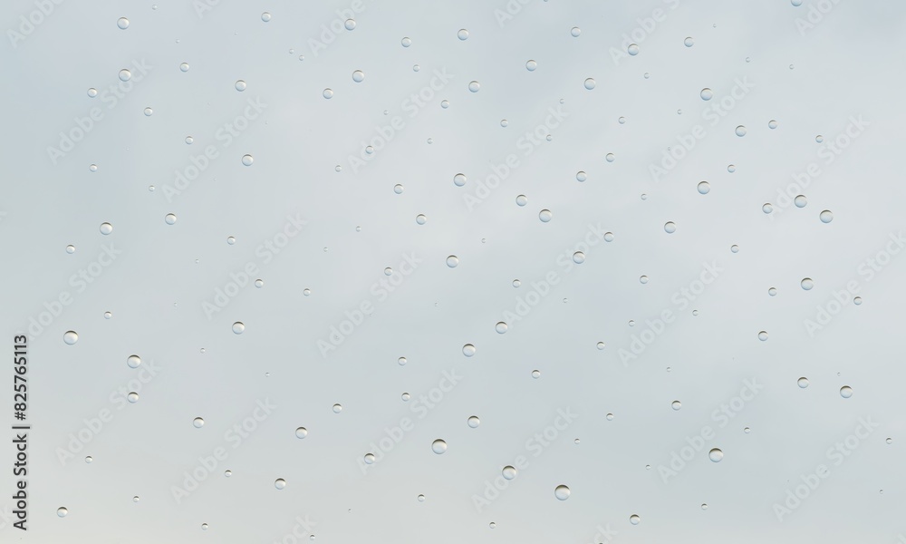 曇り空と水滴 曇り空と水滴