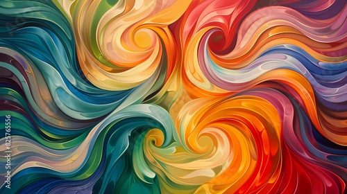 Swirls of vibrant hues converging on the canvas, forming a kaleidoscope of endless possibilities