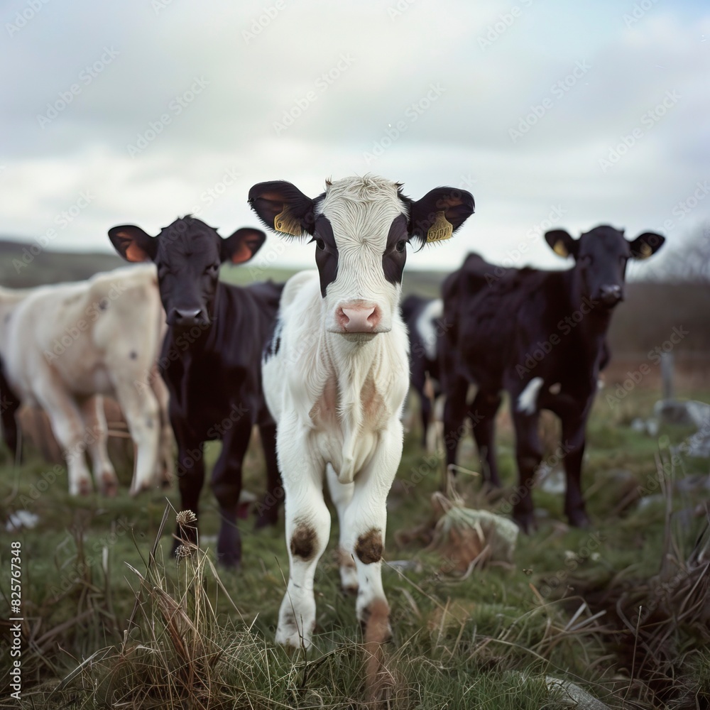 Calves with their mother, Becerros con su madre, becerros Image Calves with their mother, Becerros con su madre, becerros Image