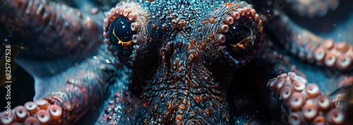 Vivid close-up shots of exotic underwater marine creatures, showcasing intricate details and vibrant colors in a mysterious ocean setting. © TPS Studio