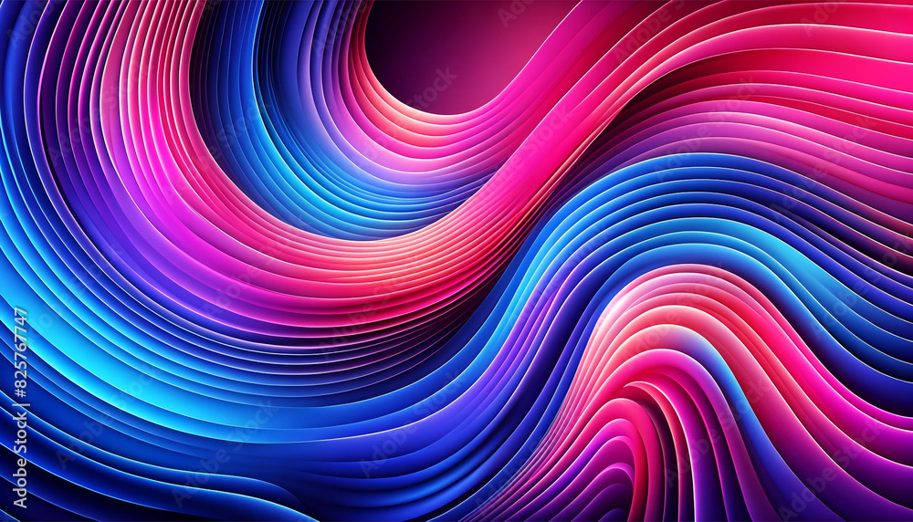 Vibrant abstract swirls in shades of pink, purple, and blue.