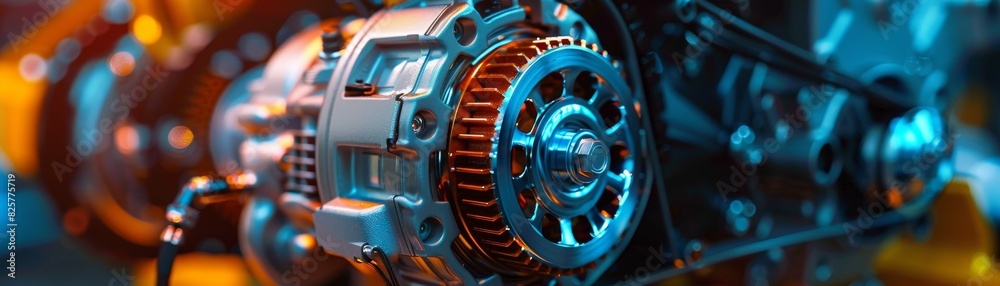 Closeup of an Auto Alternator Closeup of an Auto Alternator