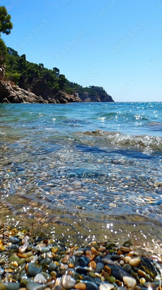 Bubbling sea surface Tossa, Superficie del mar burbujeante Tossa