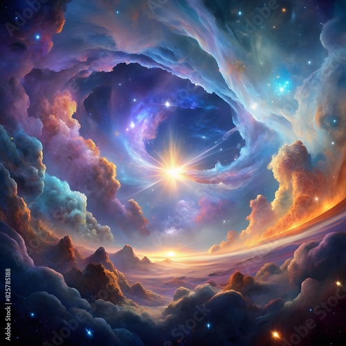 a mesmerizing ethereal nebula drifter photo