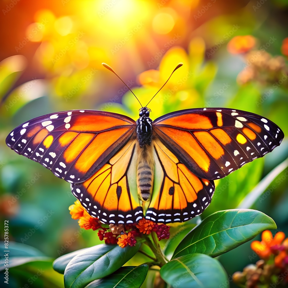 Fototapeta premium beautiful butterfly in nature
