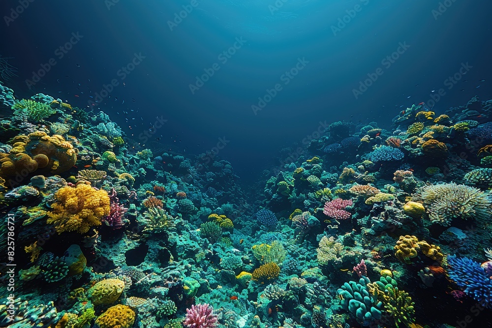 Fototapeta premium Deep sea underwater professional advertising food photography