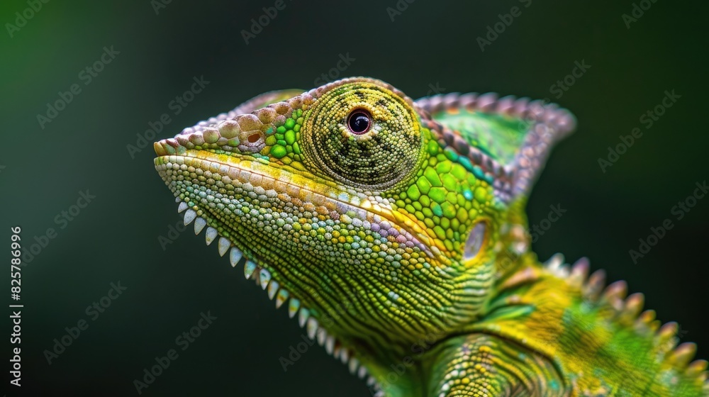 Close Up View of a Chameleon Reptile Close Up View of a Chameleon Reptile