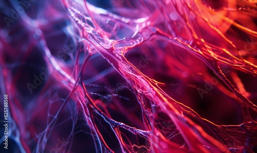 High-Resolution Close-Up of Connective Tissue Fibers
 photo