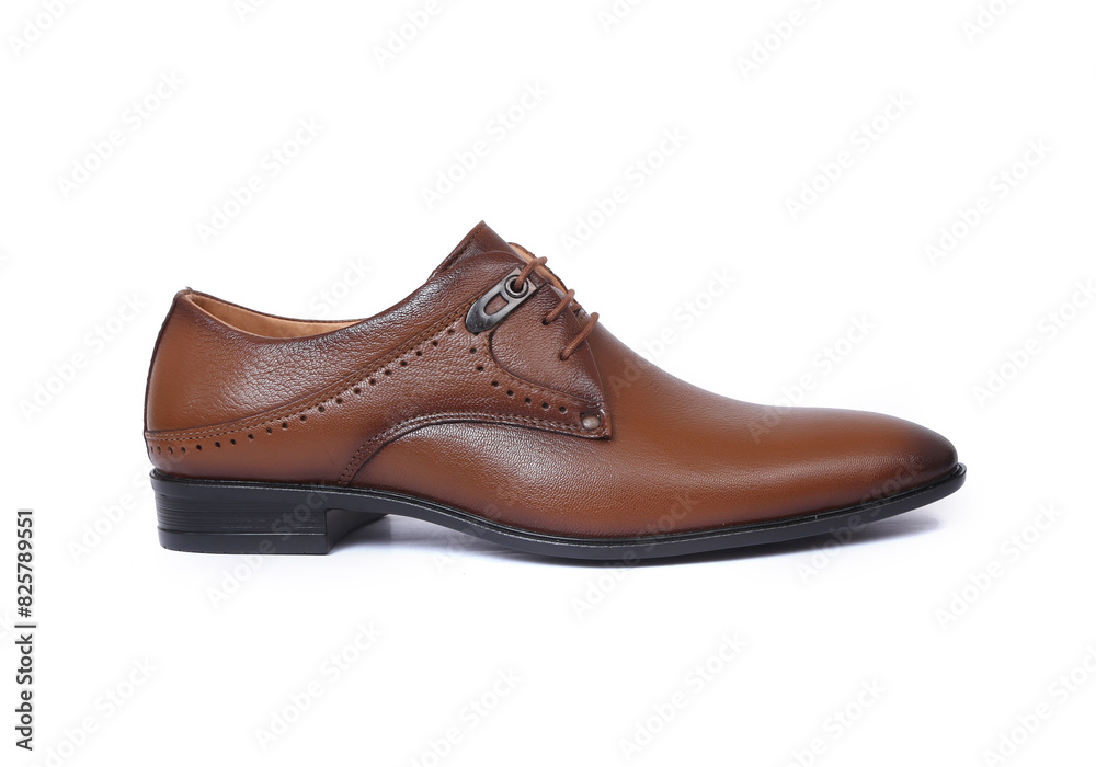 party wear leather formal shoes isolated