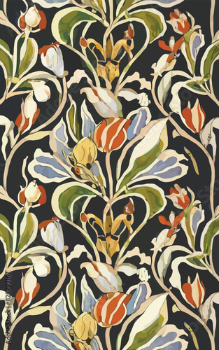 2d vector illustrator colorful vintage Seamless hi res Portuguese tiles Artwork
