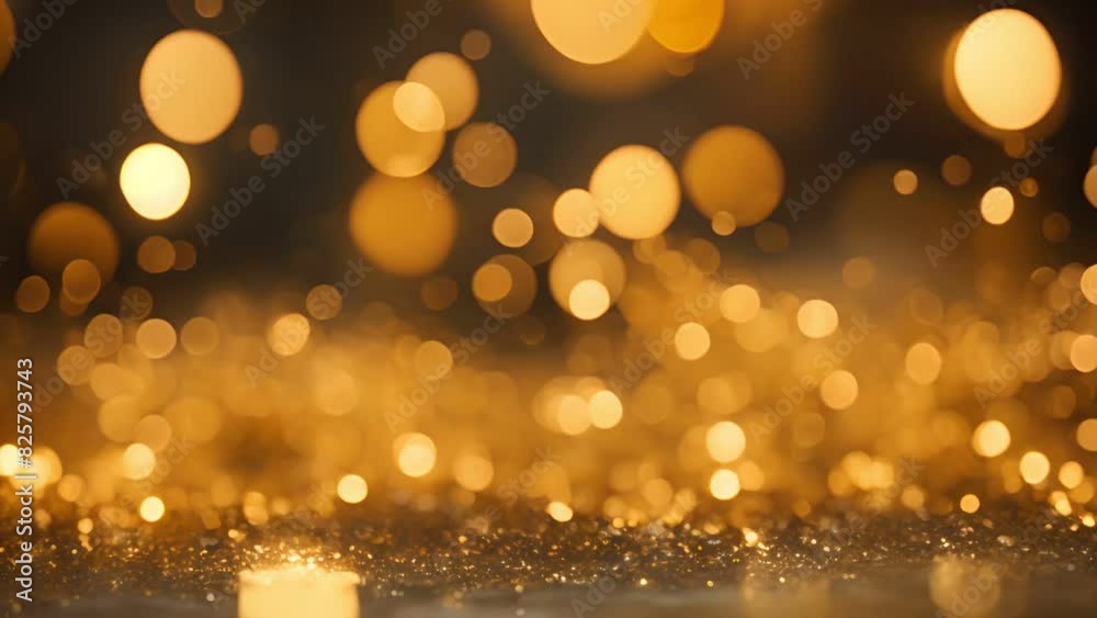 Sparkling golden glittering effect on black background, golden christmas or new year design Sparkling golden glittering effect on black background, golden christmas or new year design