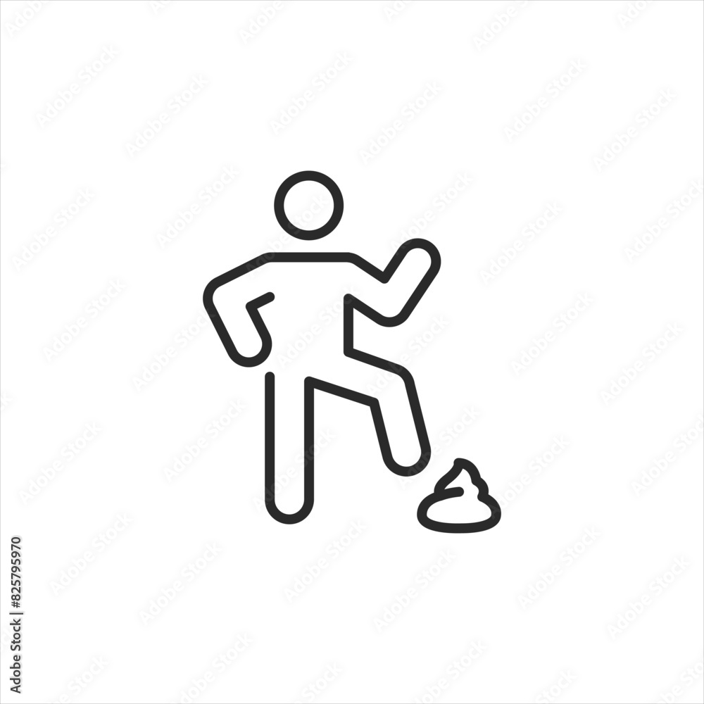 Caution icon representing a slippery surface warning. Simple graphic for public safety themed social media, app, and web design to alert pedestrians to potential hazards. Vector illustration Caution icon representing a slippery surface warning. Simple graphic for public safety themed social media, app, and web design to alert pedestrians to potential hazards. Vector illustration